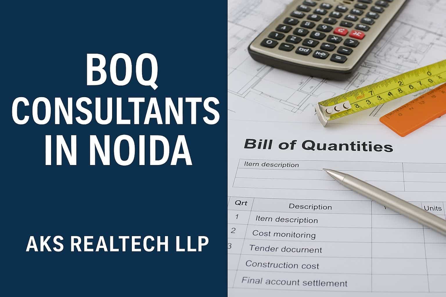 BOQ Consultant in Noida
