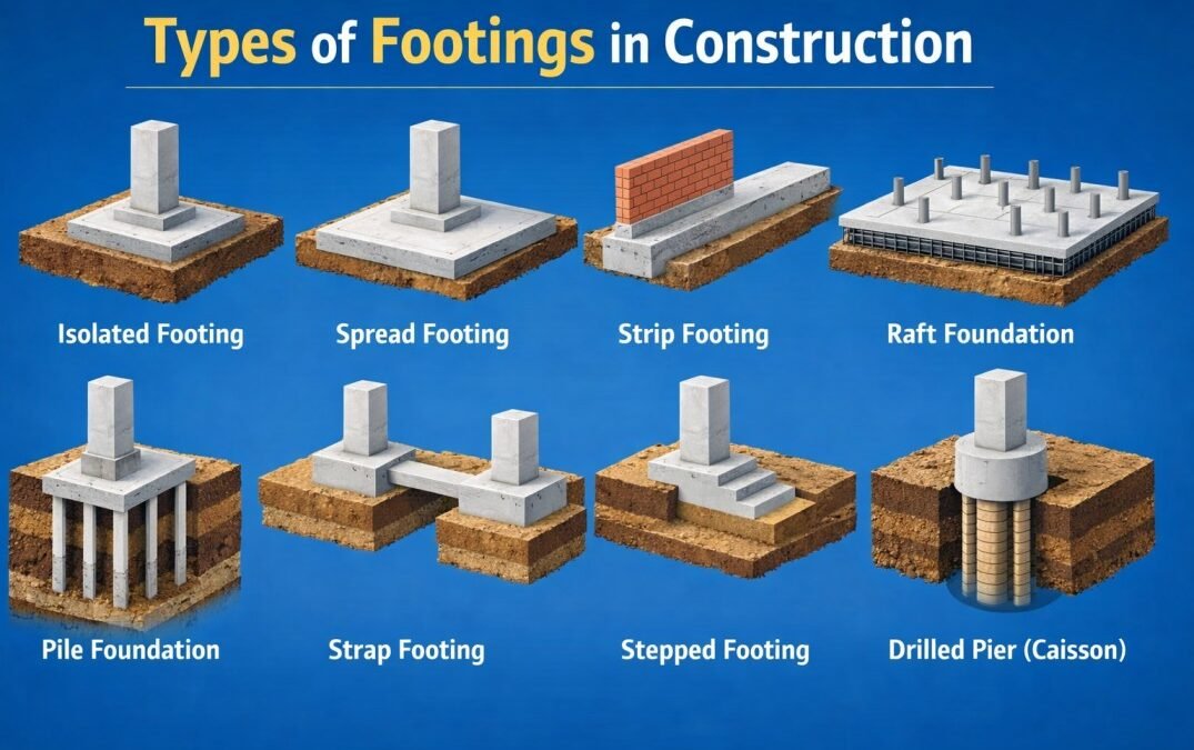 Types-of-footings-in-construction-complete-guide